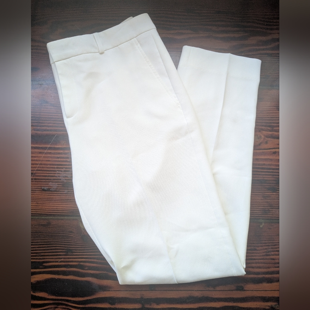 NWT Banana Republic Ryan Fit White Dress Pants Size 8
